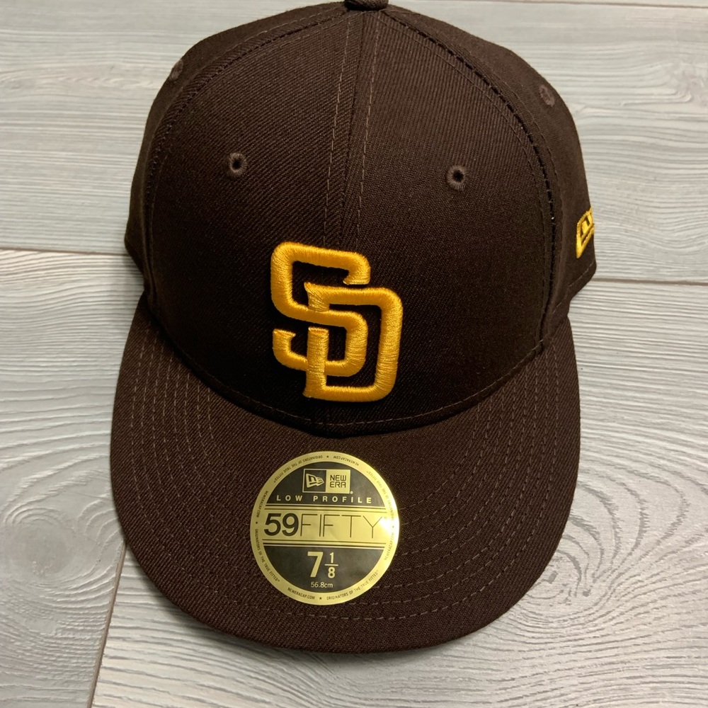 Brand New , New Era Lo-Profile Brown San Diego Padres Baseball Cap Size : 7 1/8